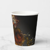 Herfst schedel gotische elegantie bruiloft papieren bekers (Voorkant)