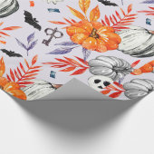 Herfst Schedels & Pompoenen Inpakpapier
