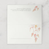 Herfst schetsgras en herfstbruiloft voor bessen plaatskaartje (Buitenkant ongevouwen)