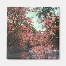 Herfst Schilderachtig pad Magneet