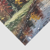 Herfst schilderij afdrukken tissuepapier (Detail)