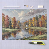 Herfst Schilderij Print Tissuepapier (Craft)