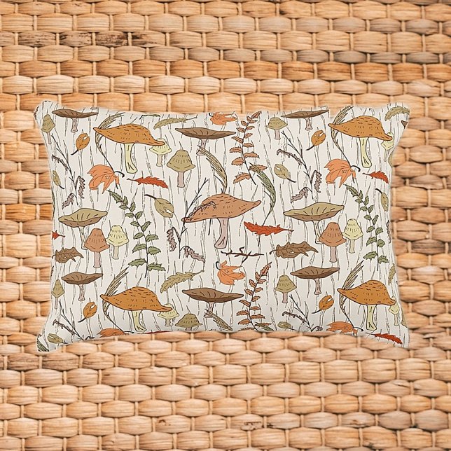 Herfst schimmels en bladeren - naadloos patroon. accent kussen (Creator heeft geüpload)