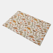 Herfst schimmels en bladeren - naadloos patroon. deurmat (Schuin)