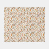 Herfst schimmels en bladeren - naadloos patroon. fleece deken (Voorkant (Horizontaal))