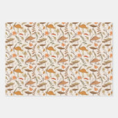 Herfst schimmels en bladeren - naadloos patroon. inpakpapier vel (Voorkant 2)