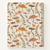 Herfst schimmels en bladeren - naadloos patroon. notitieboek (Achterkant)