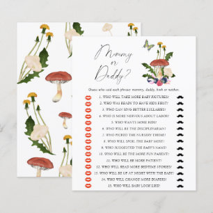 Herfst schimmels mama of papa babyshower spel