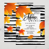 Herfst School Dans Uitnodiging (Voorkant / Achterkant)