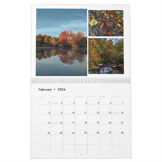Herfst Schoonheid 2025 Kalender (Feb 2026)