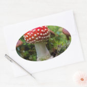 Herfst schoonheid ovale sticker (Envelop)