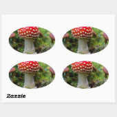 Herfst schoonheid ovale sticker (Vel)