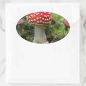 Herfst schoonheid ovale sticker (Tas)