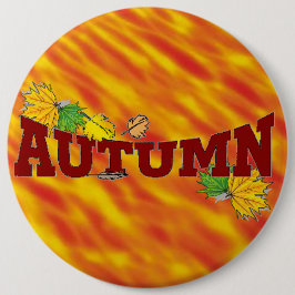 Herfst schoonheid - ronde button 6,0 cm