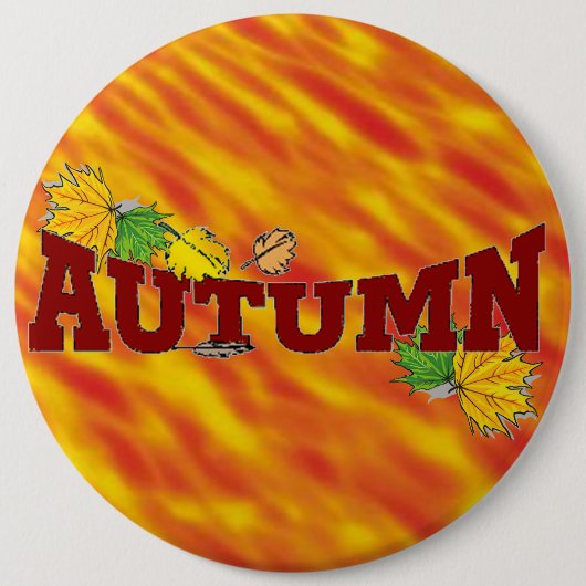 Herfst schoonheid - ronde button 6,0 cm (Voorkant)