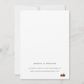 Herfst Schuur Bruiloft Receptie RSVP Uitnodiging (Achterkant)