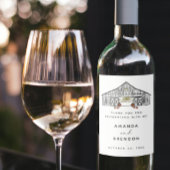 Herfst Schuur Pompoenen Trouwwijn Wijn Etiket