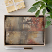 Herfst Schuur Scène Tissuepapier (Geschenk)