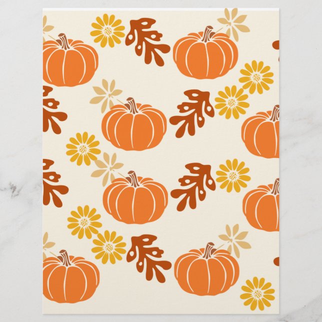 Herfst scrapbookpapier (Voorkant)