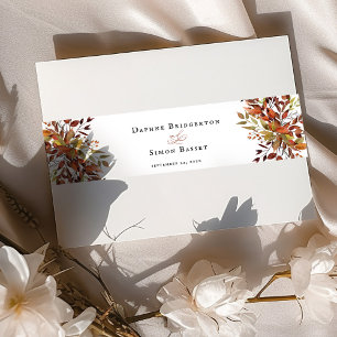 HERFST Script bruiloft Uitnodigingen Wikkel