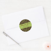 Herfst Scrolls bruiloft Stickers (Envelop)