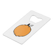 Herfst Season Pumpkin-tekening Creditkaart Flessenopener (Achterkant Gekanteld)