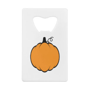 Herfst Season Pumpkin-tekening Creditkaart Flessenopener