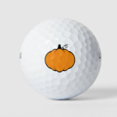Herfst Season Pumpkin-tekening Golfballen (Voorkant)