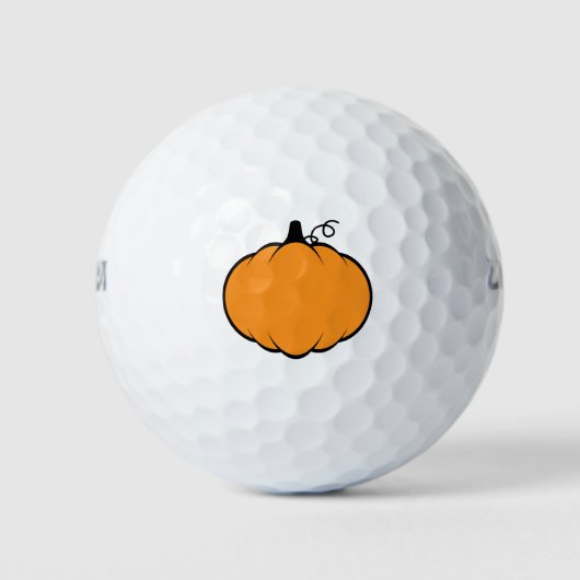 Herfst Season Pumpkin-tekening Golfballen (Voorkant)