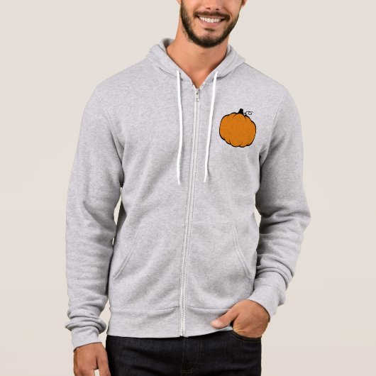 Herfst Season Pumpkin-tekening Hoodie (Voorkant)