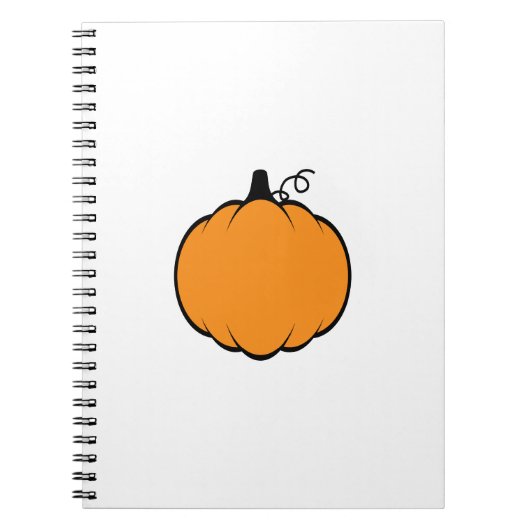 Herfst Season Pumpkin-tekening Notitieboek (Voorkant)