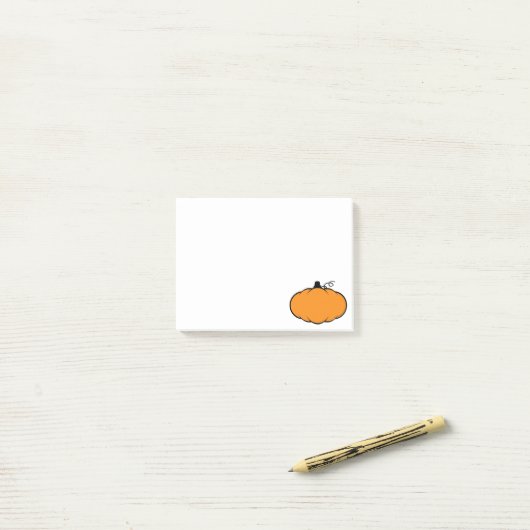 Herfst Season Pumpkin-tekening Post-it® Notes (Op bureau)