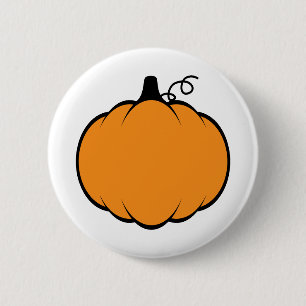 Herfst Season Pumpkin-tekening Ronde Button 5,7 Cm