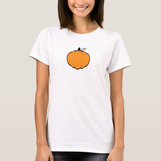 Herfst Season Pumpkin-tekening T-shirt (Voorkant)