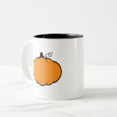 Herfst Season Pumpkin-tekening Tweekleurige Koffiemok (Voorkant links)