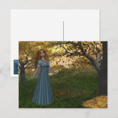 Herfst Season Queen - Fantasy Briefkaarten (Voorkant / Achterkant)
