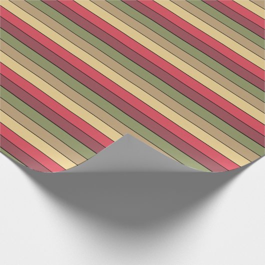 Herfst seizoen aarde toon kleuren op Waterverf pap Cadeaupapier (Hoek)