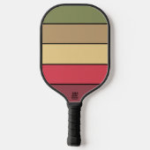 Herfst seizoen aarde toon kleuren op Waterverf pap Pickleball Paddle (Achterkant)