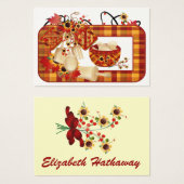 Herfst Seizoen Bijlagekaart / Label - SRF Visitekaartjes (Voorkant /achterkant)