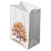 Herfst Seizoen Boom Ontwerp Cadeautas (Voorkant Gekanteld)