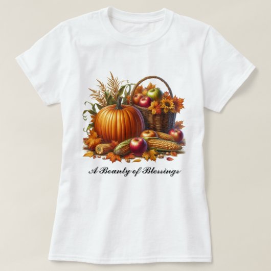 Herfst seizoen Bounty of Blessings Dames T-shirt (Design voorkant)