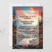 Herfst seizoen buitenshuis verjaardagsfeest kaart (Voorkant)