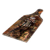 Herfst Seizoen Camouflage Keep Calm Jouw tekst Snijplank (Hoek)