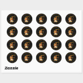 Herfst Seizoen Gnome Monogram Letter F Adres Label (Vel)