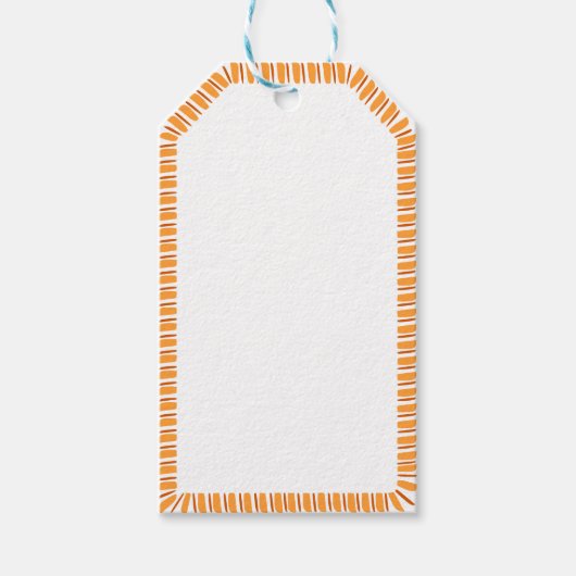 Herfst Seizoen Grens Thanksgiving Blank Aangepast Cadeaulabel (Voorkant)