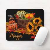 Herfst Seizoen Halloween Oktober Muismat (Met muis)