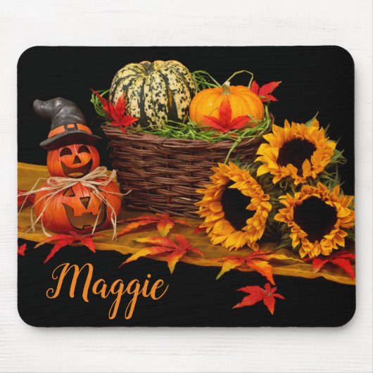 Herfst Seizoen Halloween Oktober Muismat (Voorkant)