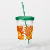 Herfst Seizoen Halloween Pompoenen Patroon Acryl Drinkbeker (Links)