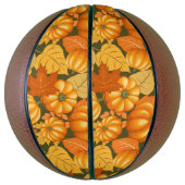 Herfst Seizoen Halloween Pompoenen Patroon Basketbal (Verticaal)