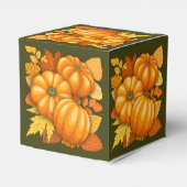 Herfst Seizoen Halloween Pompoenen Patroon Bedankdoosjes (Achterkant)